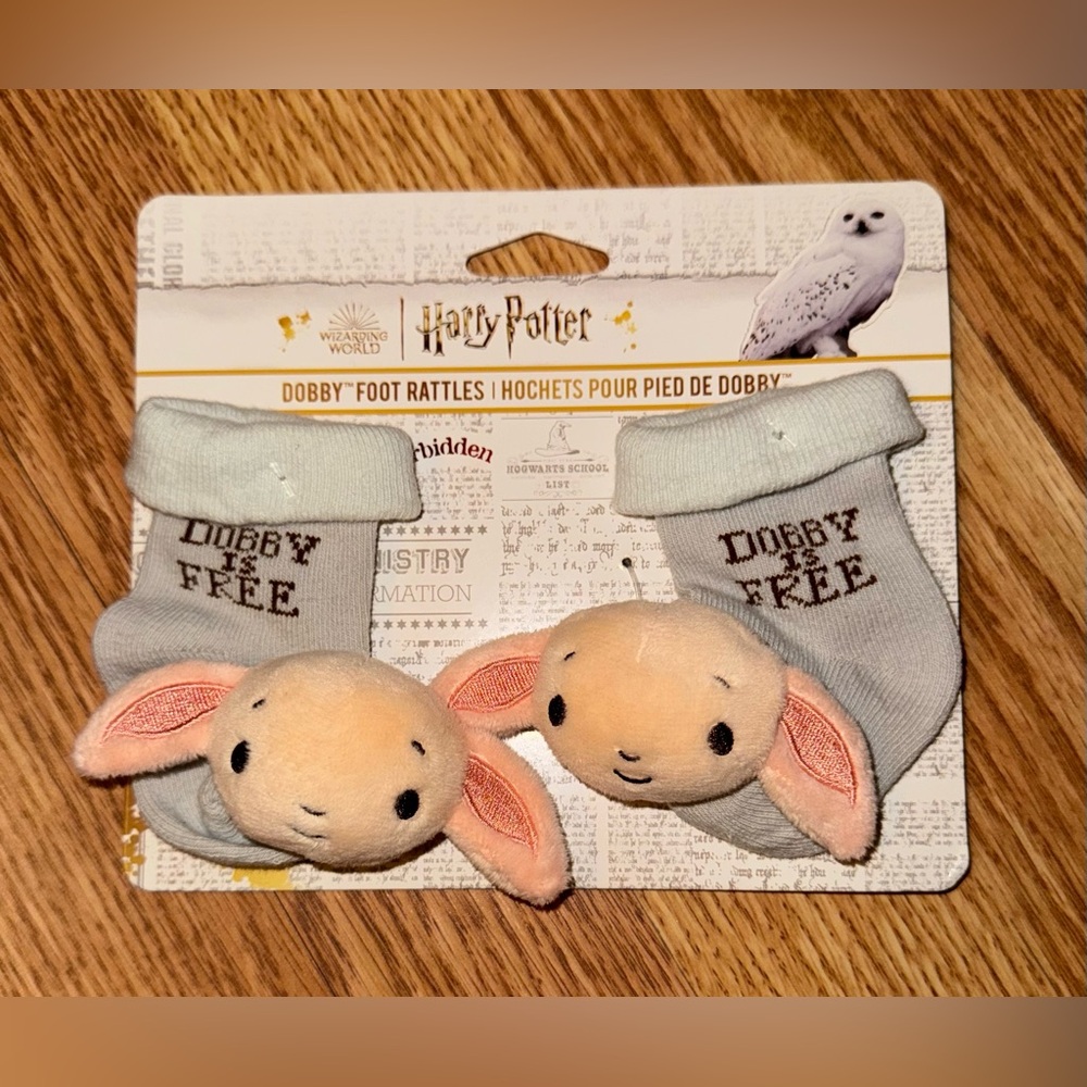 Harry Potter Infant Dobby Rattle Socks NWT